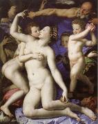 an allegory with venus and cupid